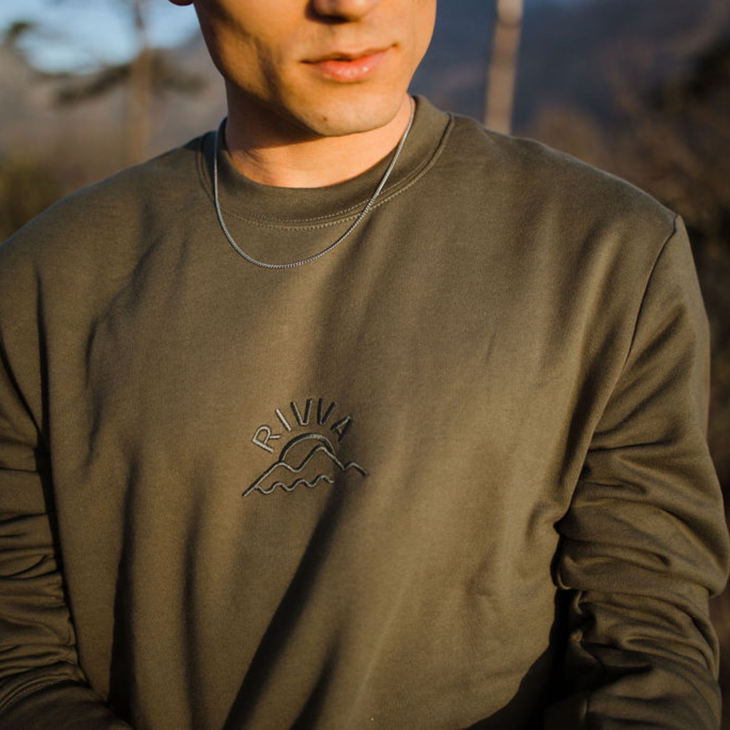 Mens Sweatshirt | Olive